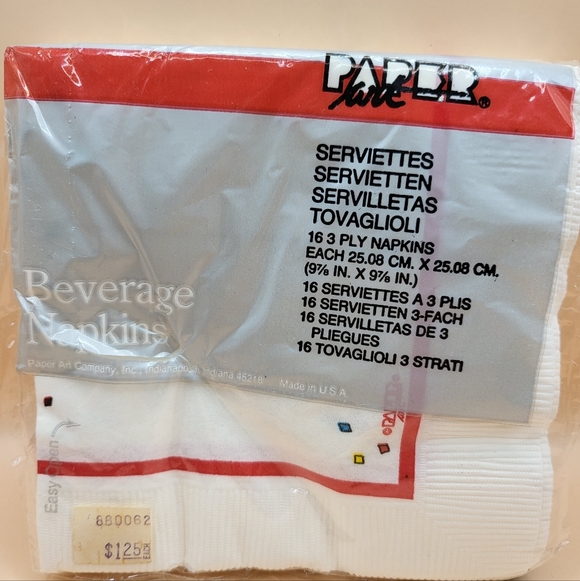 Vintage Sesame Street Cookie Monster birthday party napkin - Picture 3 of 4